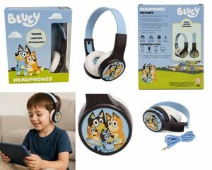 Bluey Kids Volume-Limiting Headphones – 3.5mm Audio Jack
